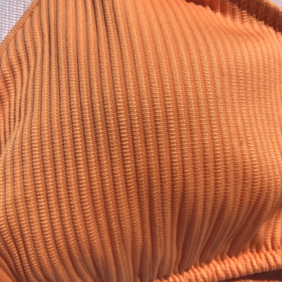 SOLD Ribbed Triangle Bikini Top Adjustable Strap L - Picture 2 of 10